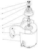 Starter Assembly Diagram and Parts List for 20574 5000001-5999999 - 1985 Toro Lawn Mower