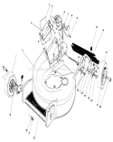 Housing Assembly Diagram and Parts List for 20574 5000001-5999999 - 1985 Toro Lawn Mower