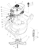 Engine Assembly Diagram and Parts List for 20574 6000001-6999999 - 1986 Toro Lawn Mower