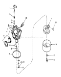 Carburetor Diagram and Parts List for 20574 8000001-8999999 - 1988 Toro Lawn Mower
