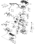 Engine Diagram and Parts List for 20574 9000001-9999999 - 1989 Toro Lawn Mower