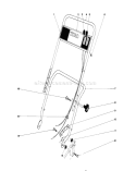 Handle Assembly Diagram and Parts List for 20575 8007501-8999999 - 1978 Toro Lawn Mower