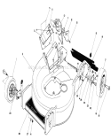 Housing Assembly Diagram and Parts List for 20577 5000001-5999999 - 1985 Toro Lawn Mower