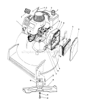 Engine Assembly Diagram and Parts List for 20581C 8000001-8999999 - 1988 Toro Lawn Mower