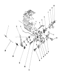 Governor Assembly Diagram and Parts List for 20581C 8000001-8999999 - 1988 Toro Lawn Mower