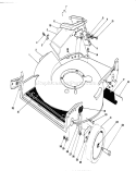 Housing Assembly Diagram and Parts List for 20581C 8000001-8999999 - 1988 Toro Lawn Mower