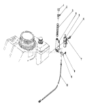 Brake Assembly Diagram and Parts List for 20581 4000001-4999999 - 1984 Toro Lawn Mower