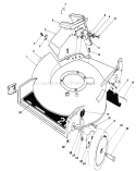 Housing Assembly Diagram and Parts List for 20581 4000001-4999999 - 1984 Toro Lawn Mower