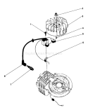 Flywheel & Magneto Assembly Diagram and Parts List for 20581 4000001-4999999 - 1984 Toro Lawn Mower