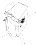 Grass Bag Assembly Diagram and Parts List for 20581 4000001-4999999 - 1984 Toro Lawn Mower