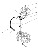 Flywheel & Magneto Assembly Diagram and Parts List for 20581 5000001-5999999 - 1985 Toro Lawn Mower