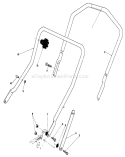 Handle Assembly Diagram and Parts List for 20581 6000001-6999999 - 1986 Toro Lawn Mower