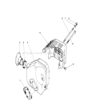 Muffler Assembly Diagram and Parts List for 20581 7000001-7999999 - 1987 Toro Lawn Mower