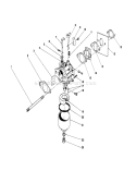 Carburetor Diagram and Parts List for 20581 7000001-7999999 - 1987 Toro Lawn Mower