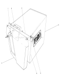 Grass Bag Assembly Diagram and Parts List for 20581 7000001-7999999 - 1987 Toro Lawn Mower