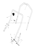 Handle Assembly Diagram and Parts List for 20581 7000001-7999999 - 1987 Toro Lawn Mower