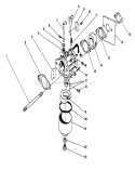 Carburetor Diagram and Parts List for 20584C 9000001-9999999 - 1989 Toro Lawn Mower