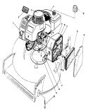 Engine Assembly Diagram and Parts List for 20584C 9000001-9999999 - 1989 Toro Lawn Mower