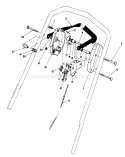 Control Assembly Diagram and Parts List for 20584 4000001-4999999 - 1984 Toro Lawn Mower