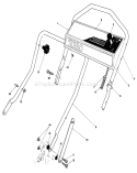 Handle Assembly Diagram and Parts List for 20584 4000001-4999999 - 1984 Toro Lawn Mower