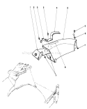 Side Discharge Chute Diagram and Parts List for 20584 6000001-6999999 - 1986 Toro Lawn Mower