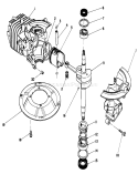 Crankshaft Assembly Diagram and Parts List for 20584 6000001-6999999 - 1986 Toro Lawn Mower