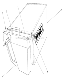 Grass Bag Assembly Diagram and Parts List for 20584 6000001-6999999 - 1986 Toro Lawn Mower