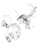 Muffler Assembly Diagram and Parts List for 20584 7000001-7999999 - 1987 Toro Lawn Mower
