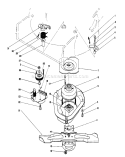 Blade Brake Clutch Assembly Diagram and Parts List for 20584 8000001-8999999 - 1988 Toro Lawn Mower