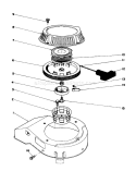 Recoil Assembly Diagram and Parts List for 20584 8000001-8999999 - 1988 Toro Lawn Mower