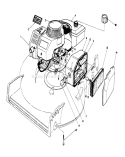 Engine Assembly Diagram and Parts List for 20584 8000001-8999999 - 1988 Toro Lawn Mower