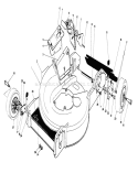 Housing Assembly Diagram and Parts List for 20586C 8000001-8999999 - 1988 Toro Lawn Mower