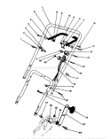Handle and Throttle Control Diagram and Parts List for 20586C 9000001-9999999 - 1989 Toro Lawn Mower
