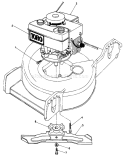 Engine Assembly Diagram and Parts List for 20586 5000001-5999999 - 1985 Toro Lawn Mower