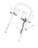 Throttle Control Assembly Diagram and Parts List for 20586 7000001-7999999 - 1987 Toro Lawn Mower
