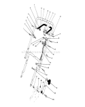 Handle and Throttle Control Diagram and Parts List for 20586 8000001-8999999 - 1988 Toro Lawn Mower