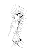 Handle and Throttle Control Diagram and Parts List for 20587 0000001-0999999 - 1990 Toro Lawn Mower