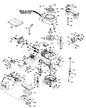 Engine Diagram and Parts List for 20588C 9000001-9999999 - 1989 Toro Lawn Mower