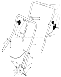 Handle Assembly Diagram and Parts List for 20588C 9000001-9999999 - 1989 Toro Lawn Mower