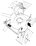 Housing Assembly Diagram and Parts List for 20588C 9000001-9999999 - 1989 Toro Lawn Mower