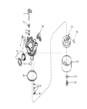 Carburetor Diagram and Parts List for 20588 0000001-0999999 - 1990 Toro Lawn Mower