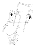 Handle Assembly Diagram and Parts List for 20588 0000001-0999999 - 1990 Toro Lawn Mower