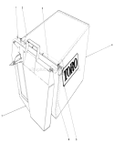 Grass Bag Assembly Diagram and Parts List for 20588 5000001-5999999 - 1985 Toro Lawn Mower