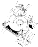 Housing Assembly Diagram and Parts List for 20588 5000001-5999999 - 1985 Toro Lawn Mower