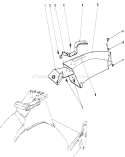 Side Discharge Chute Diagram and Parts List for 20588 6000001-6999999 - 1986 Toro Lawn Mower