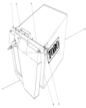 Grass Bag Assembly Diagram and Parts List for 20588 6000001-6999999 - 1986 Toro Lawn Mower