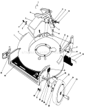 Housing Assembly Diagram and Parts List for 20588 6000001-6999999 - 1986 Toro Lawn Mower