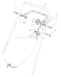 Control Assembly Diagram and Parts List for 20588 7000001-7999999 - 1987 Toro Lawn Mower