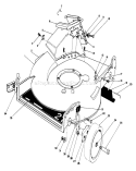 Housing Assembly Diagram and Parts List for 20588 7000001-7999999 - 1987 Toro Lawn Mower