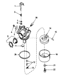 Carburetor Diagram and Parts List for 20588 8000001-8999999 - 1988 Toro Lawn Mower